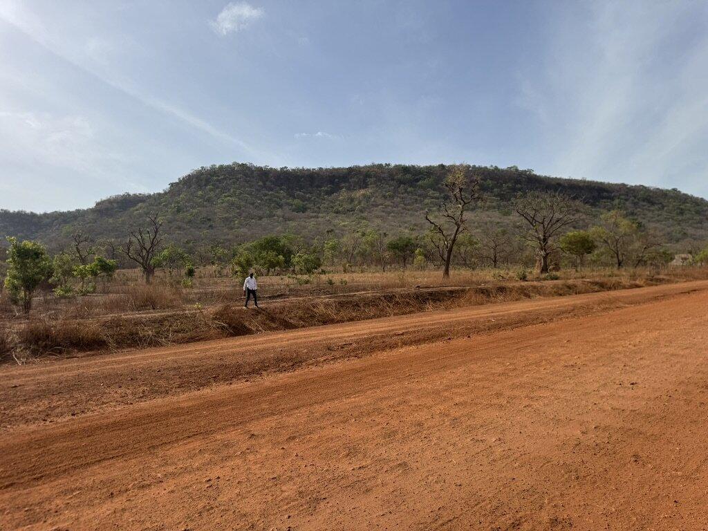 Paysage de relief et de collines dans la région de Kédougou